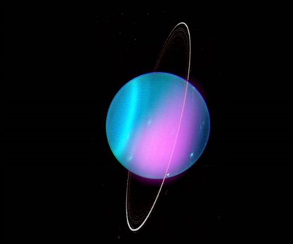 X-ray rays are being reflected from Uranus