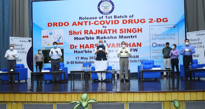 DRDO drug '2-DG' launched for covid treatment
