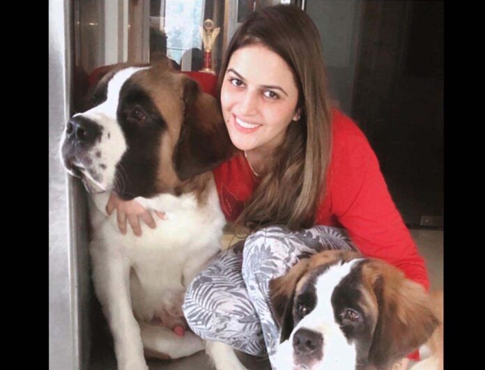 Shivika Diwan Is A Proud Momma Of Two Giant Saint Bernard Dogs