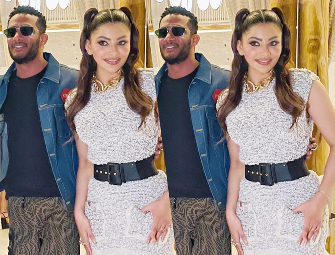 Check Out this throwback picture of actress Urvashi Rautela Along With Arab Superstar Mohmand Ramandan when she donned an overall attire worth rupees 2 lakhs