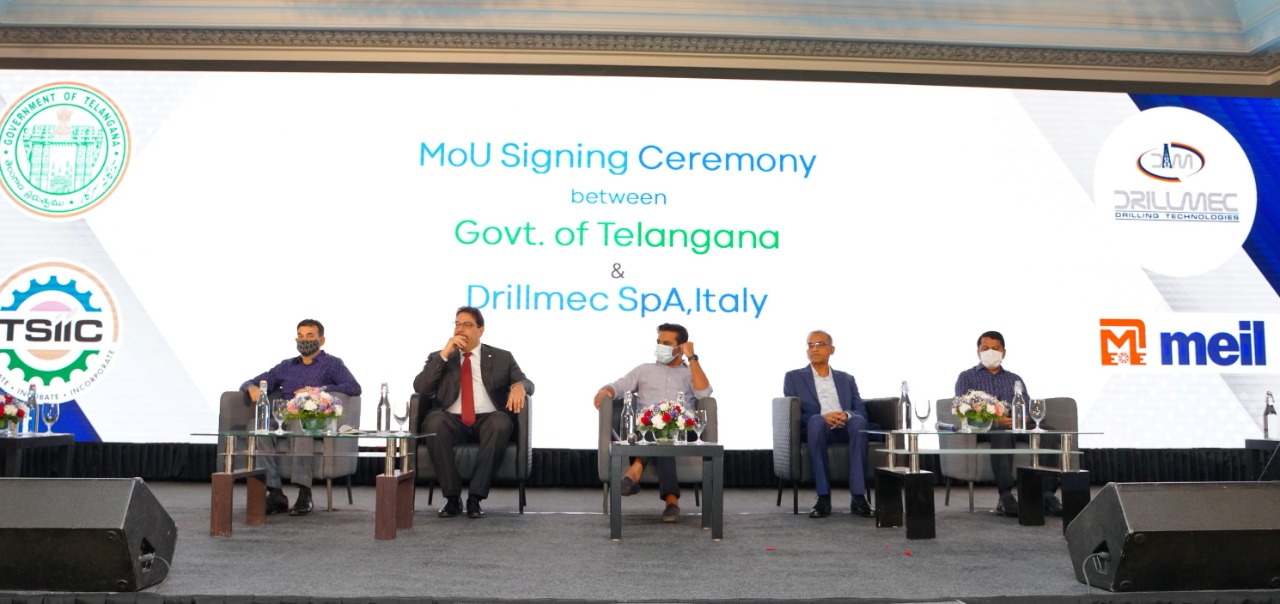 Drillmec SpA Signed MoU with Govt of Telangana, India