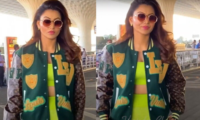 Actress Urvashi Rautela went to Maldives to celebrate her birthday was spotted at the airport.