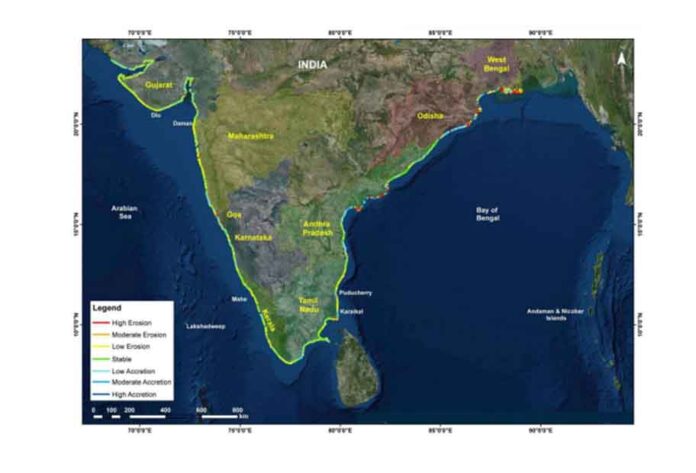 One-third of India's coastline is a victim of erosion