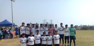 GIIS Ahmedabad qualifies for State level championship after winning U-14 SGFI district football final tournament against Udgam School