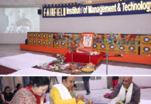 रामलला की प्राण प्रतिष्ठा पर FIMT College में सुंदर कांड का पाठ और भंडारे का आयोजन हुआ Sundar Kand recitation and Bhandara were organized at FIMT College on the occasion of Ram Lalla's life consecration.