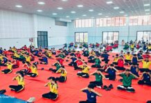 टी.एम. पटेल इंटरनेशनल स्कूल ने उत्साह के साथ योग और संगीत दिवस मनाया