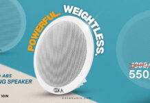 ओका ऑडियो का धमाका! सीलिंग स्पीकर सिर्फ ₹550/- रुपये में और 2 साल की गारंटी के साथ!