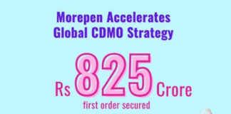 मोरेपेन को ₹825 करोड़ का वैश्विक सौदा प्राप्त हुआ, उच्च-विकास CDMO सेगमेंट में विस्तार