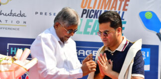 माननीय श्री चंद्रकांत पाटिल ने अभय भुतडा फाउंडेशन की ओर से आयोजित अल्टीमेट पिकलबॉल लीग का उद्घाटन किया